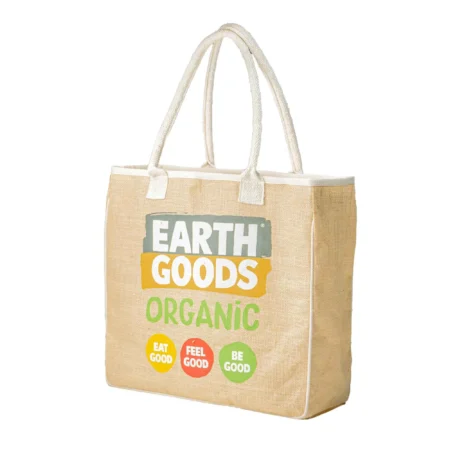 Laminated Jute bag with velcro