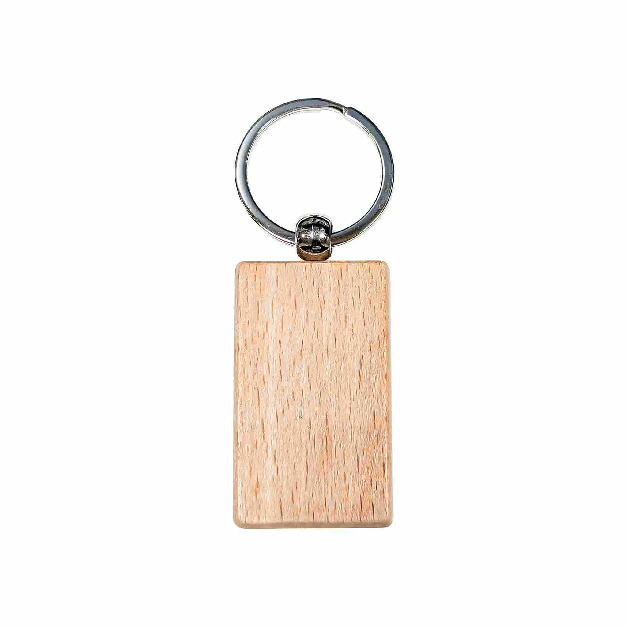Bamboo Rectangle Keychain - Image 2