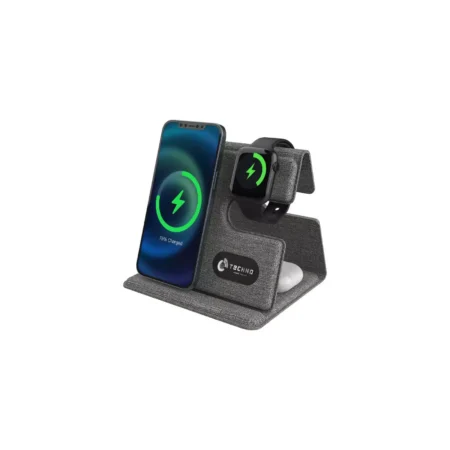 Foldable Wireless Fast Charging Station 15W for Phone Watch Earbuds