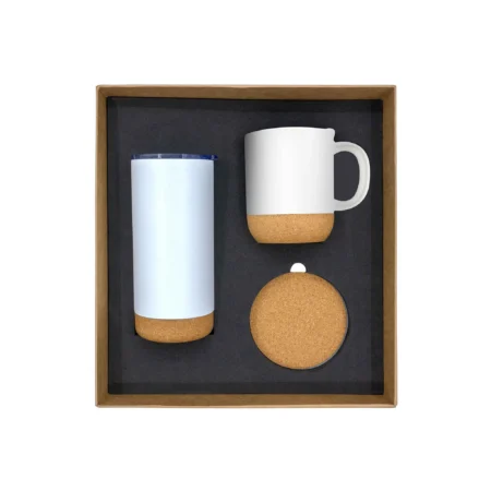 Promotional Gift Set with Cork Drinkware