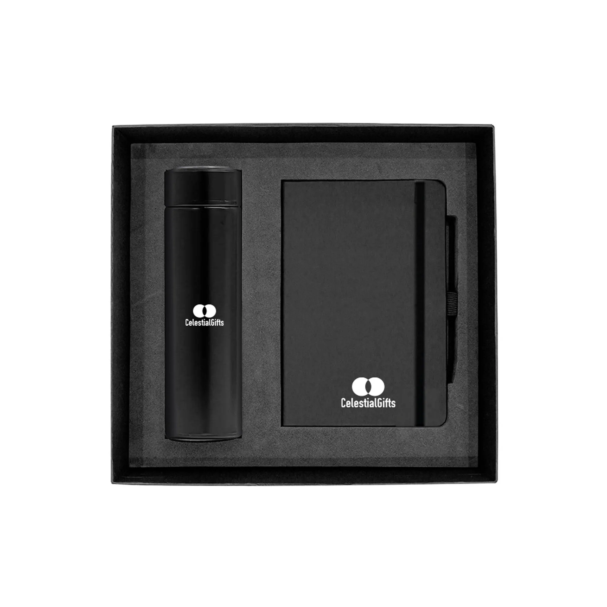Promotional Gift Set with Insulated Bottle and PU Notebook - Image 2