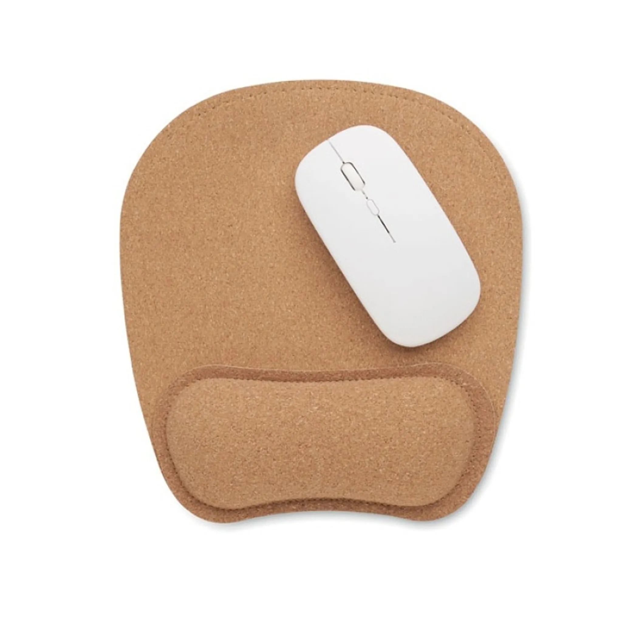 Heugz Ergonomic Cork Mouse Pad with Wrist Support - Image 2