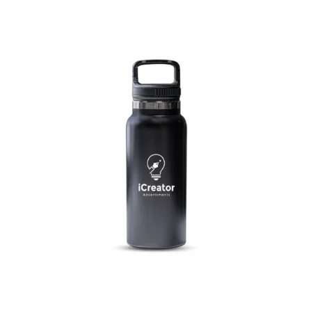 Insulated Bottle with handle Black