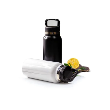 Insulated Bottle with handle white