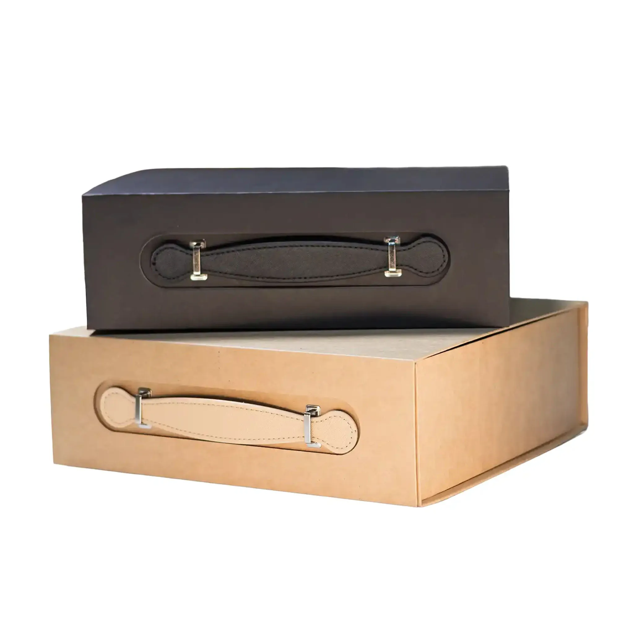 Luxury Gift Box with PU Leather Handle Large - Image 6