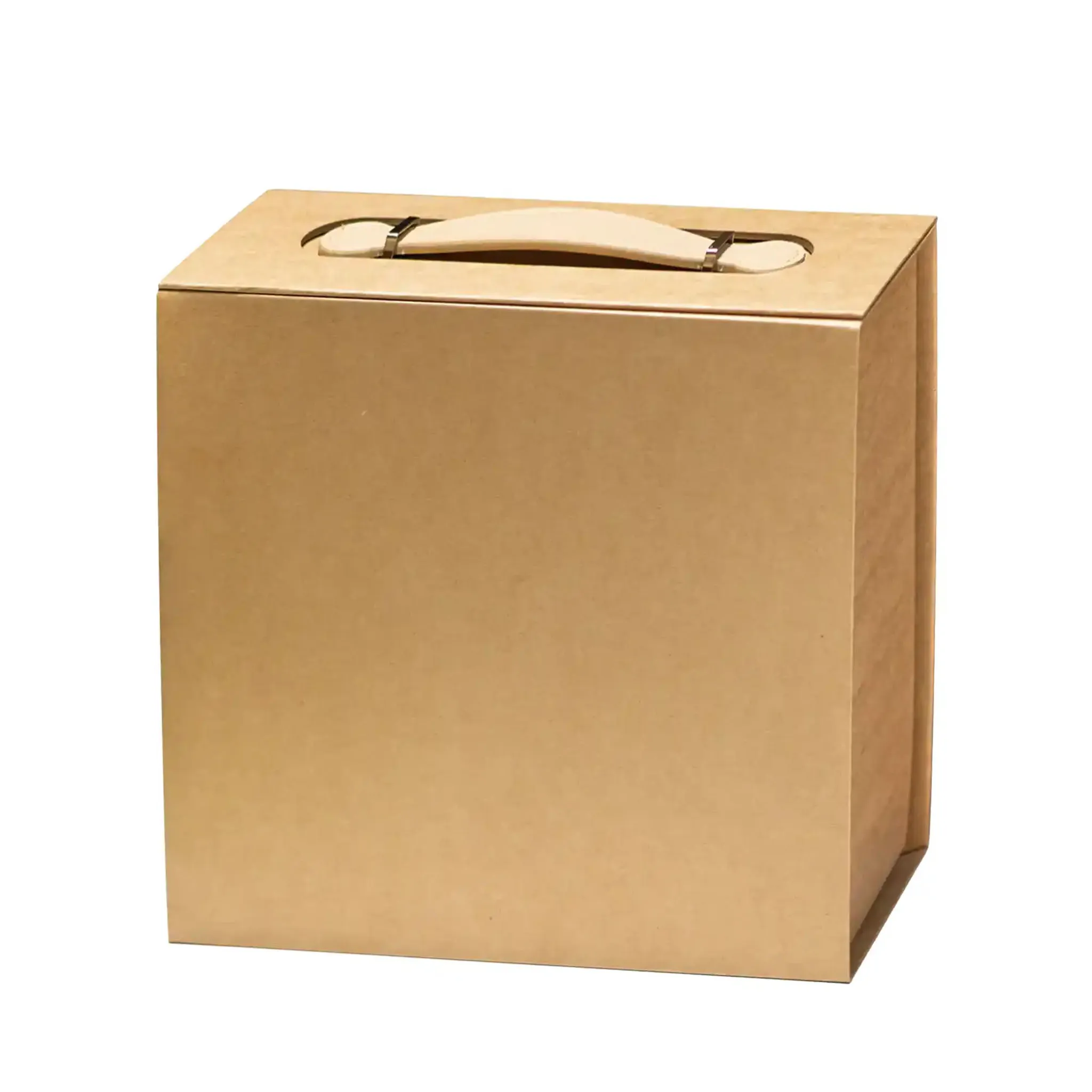 Luxury Gift Box with PU Leather Handle Large - Image 4