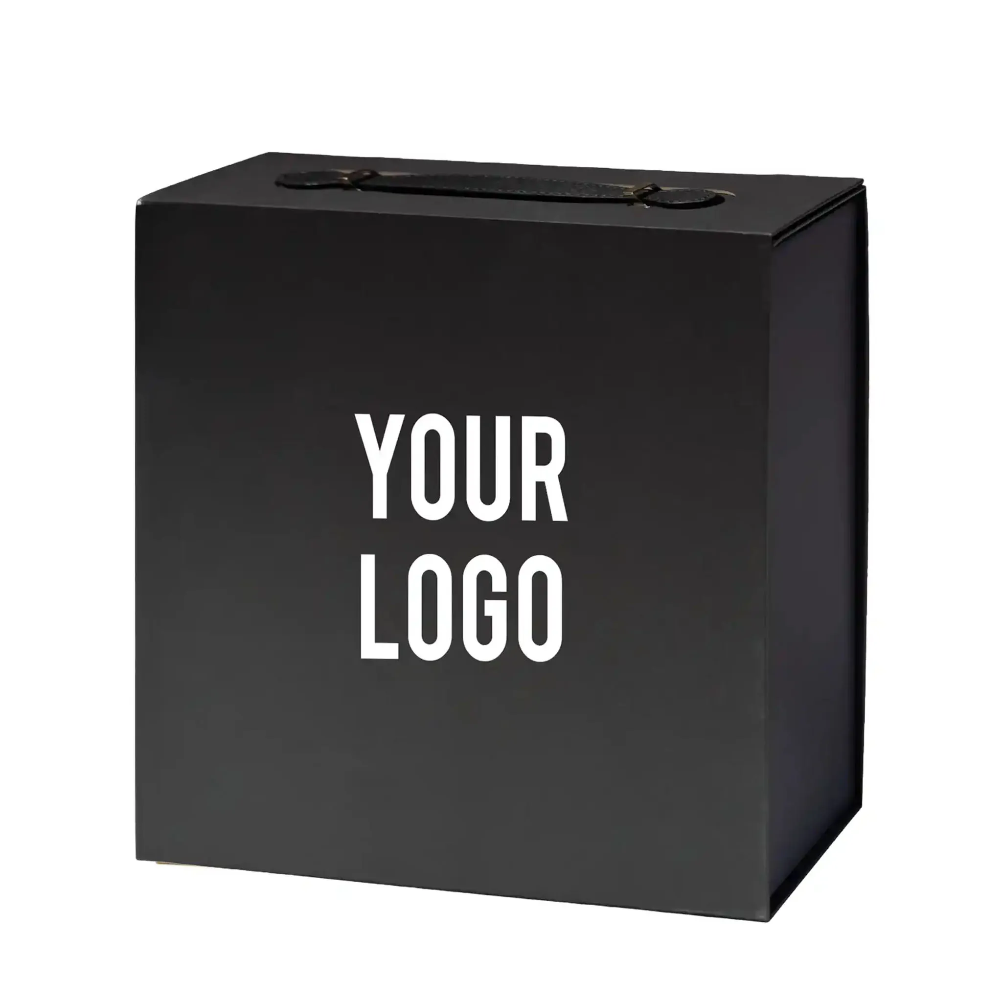Luxury Gift Box with PU Leather Handle Large