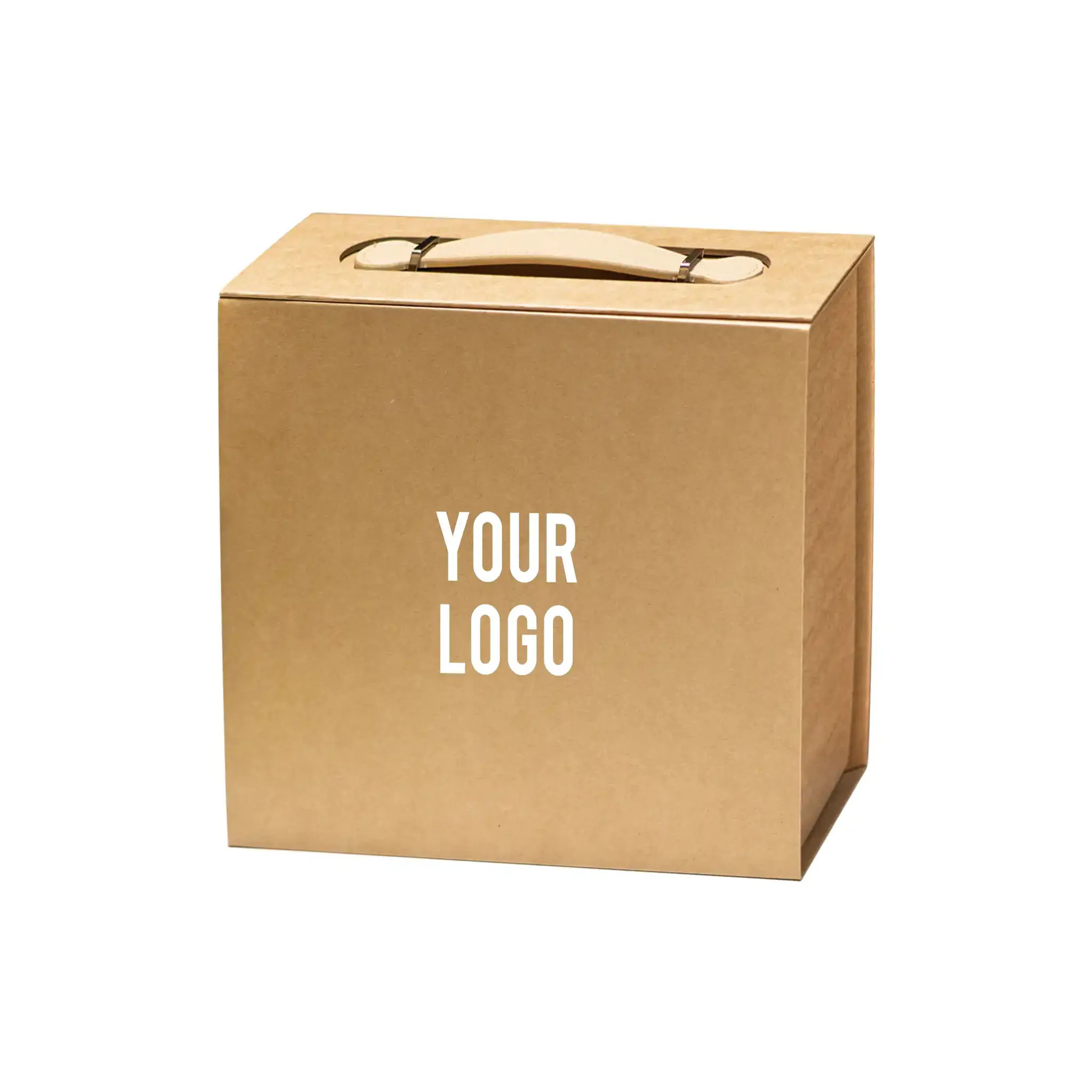 Luxury Gift Box with PU Leather Handle