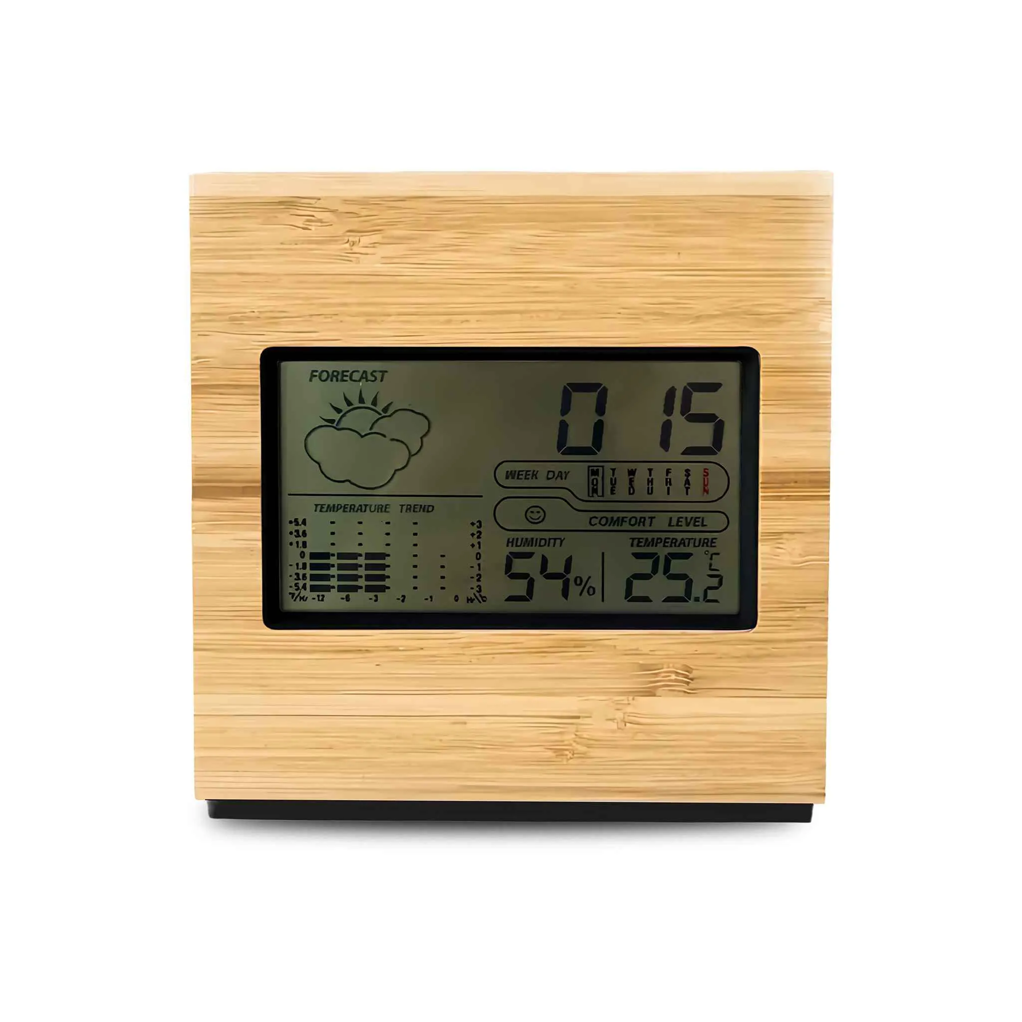 Bamboo Weather Calendar Clock - Image 2