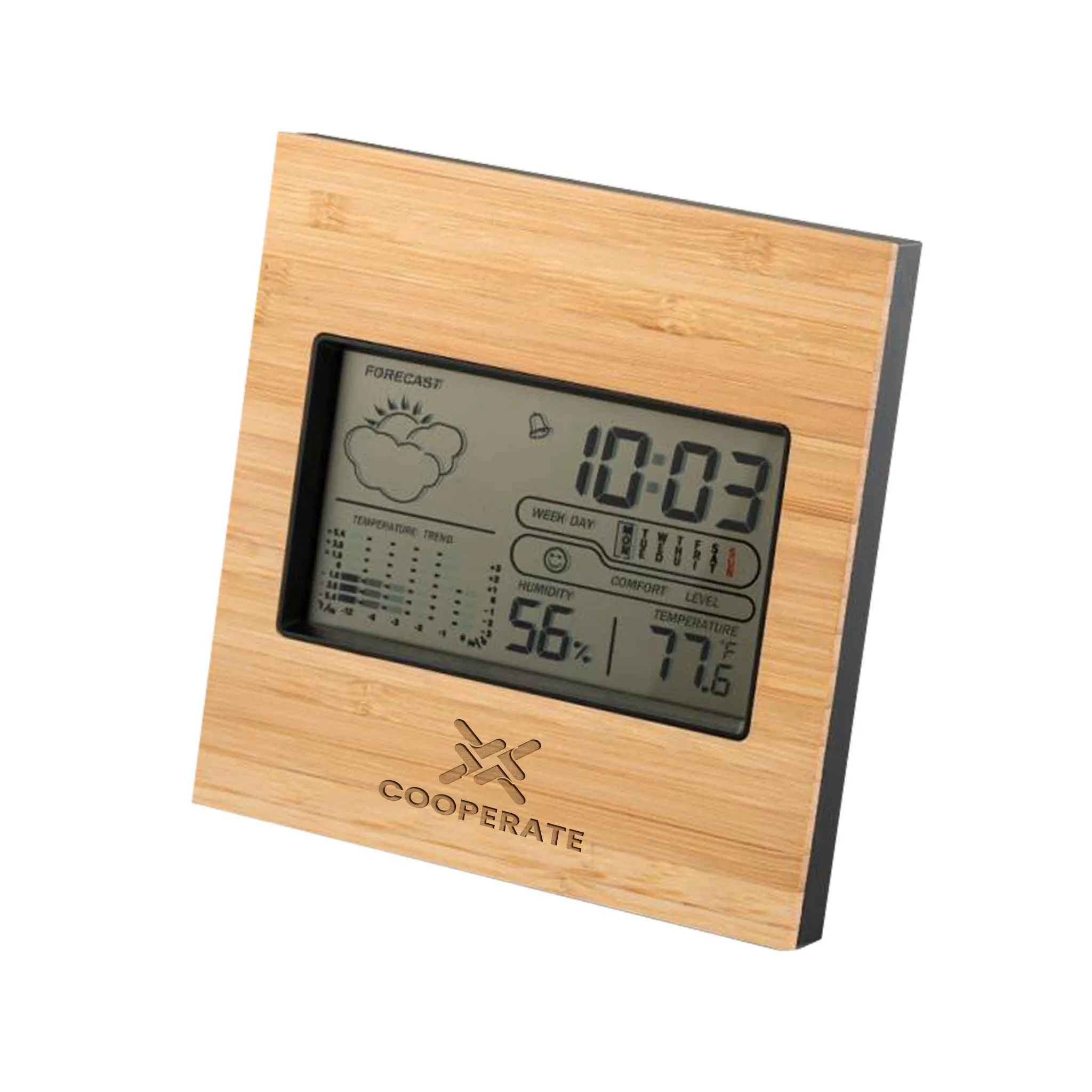 Bamboo Weather Calendar Clock